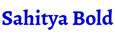 Sahitya Bold font